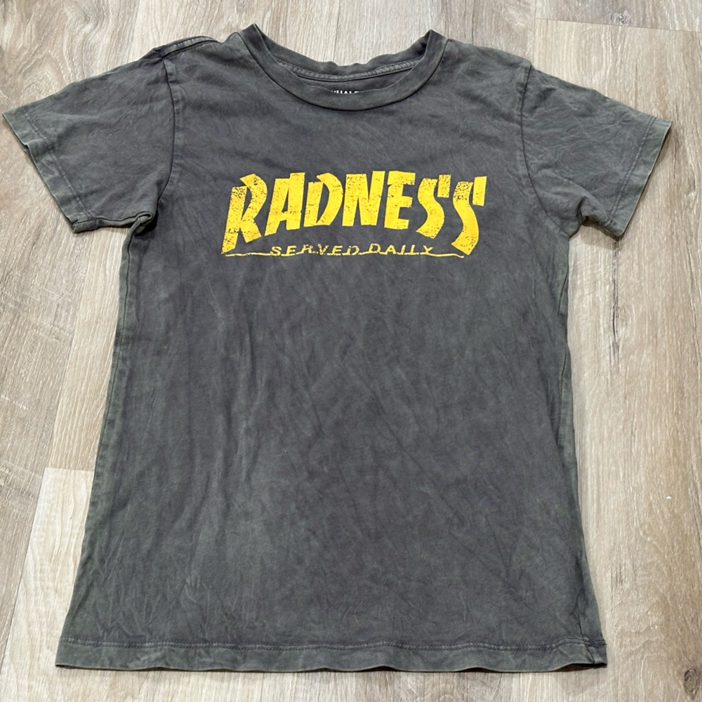 Tiny Whales Radness Kids Graphic Tee - Gray